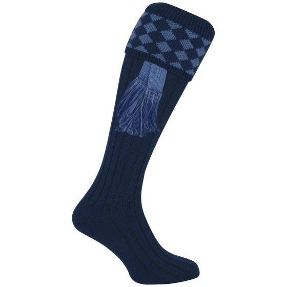 Jack Pyke Harlequin Metsästyssukat Navy/Vaaleansininen
