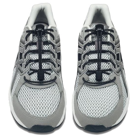 Lock Laces Elastic No Tie Kengännauhat Musta