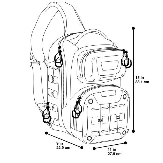 Maxpedition Edgepeak Molempikätinen Olkalaukku Musta
