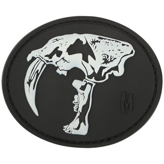 Maxpedition Sabertooth Skull Moraalimerkki - GLOW