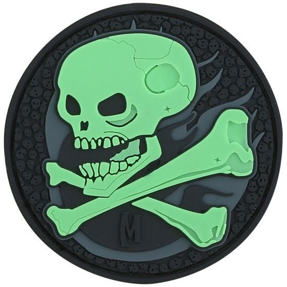 Maxpedition Skull Moraalimerkki GLOW