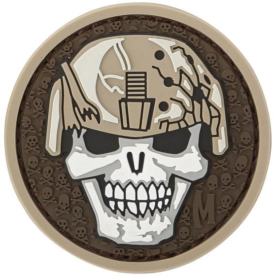 Maxpedition Soldier Skull Moraalimerkki Arid