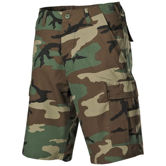 MFH US BDU Bermudashortsit Ripstop - Woodland