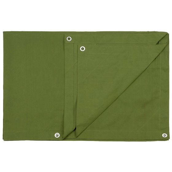 MFH Canvas' Suojapeite Metal Eyelets 183x244cm - Oliivi