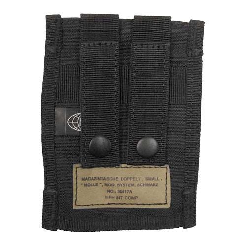 MFH MOLLE Pieni Kaksoispatruunatasku 9 mm - Musta