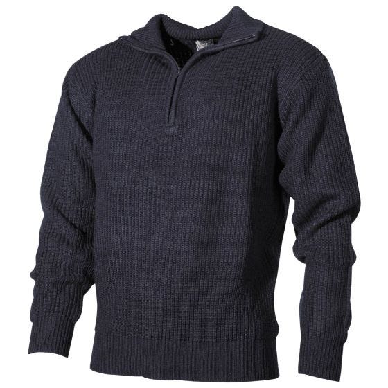 MFH Navy Collegepusero Akryyli - Navy Blue