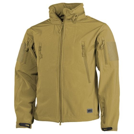 MFH Scorpion Soft Shell -takki - Coyote Tan