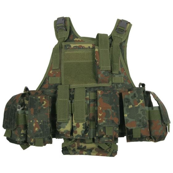 MFH Ranger MOLLE Taktinen Liivi Flecktarn