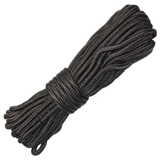 Mil-Com Purlon-köysi 5 mm - Musta