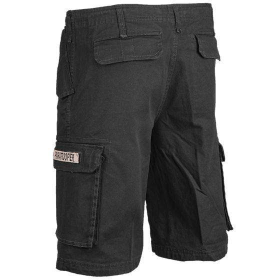 Mil-Tec Paratrooper Reisitaskushortsit - Esipesty Musta