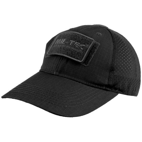 Mil-Tec Baseball-verkkolippis Musta