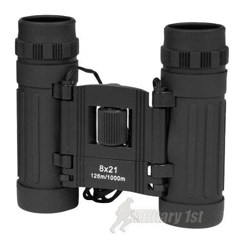 Mil-Tec Taitettavat Kiikarit 8x21 Musta