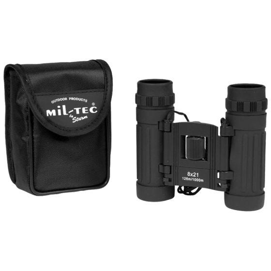 Mil-Tec Taitettavat Kiikarit 8x21 Musta