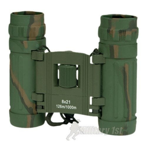 Mil-Tec Taitettavat Kiikarit 8x21 Maastokuosi