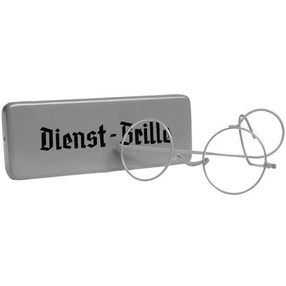Mil-Tec Dienst-Brille Silmälasit mukana Metallikotelo