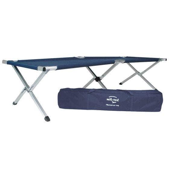 Mil-Tec US Kenttäsänky 190x65 cm Sininen