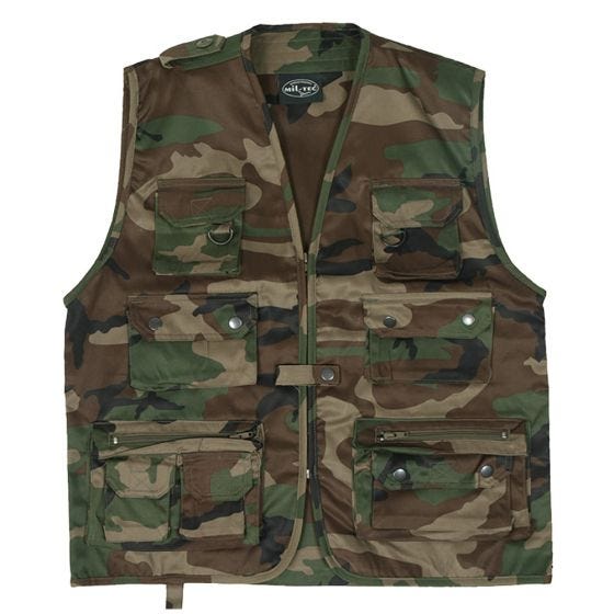 Mil-Tec Kalastusliivi - Woodland