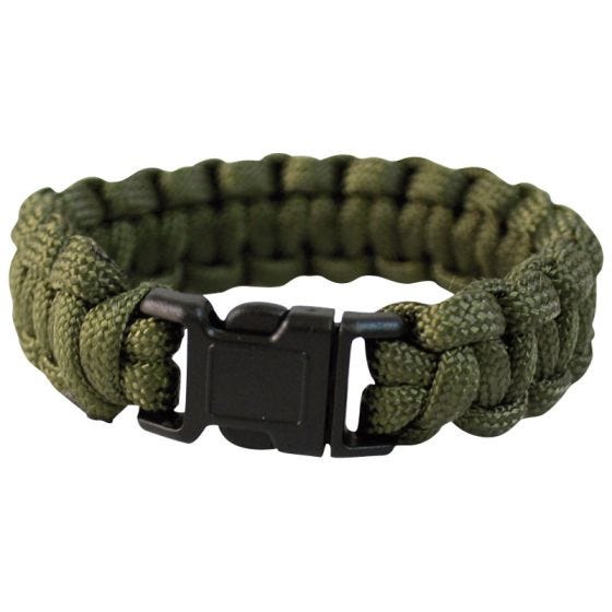 Mil-Tec Ranneke Paracord-naru 22 mm - Oliivi
