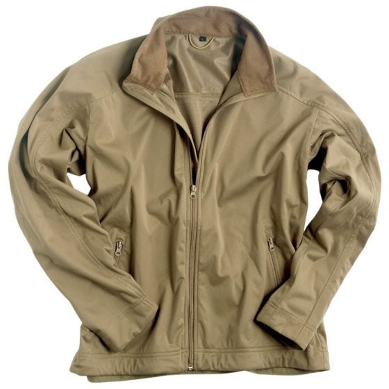 Mil-Tec Soft Shell -takki Kevyt - Coyote
