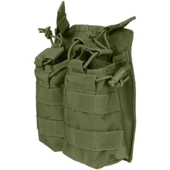 Mil-Tec Open Top Double Mag Pouch Olive