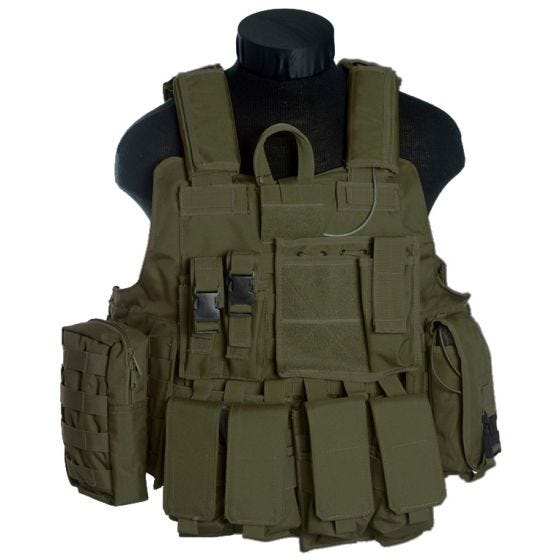 Mil-Tec M.Release MOLLE Taisteluliivi Oliivi