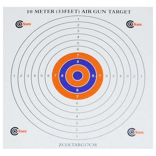 SMK Colour Centre Pahviset Maalitaulut 100 Kpl/pakkaus 17 cm