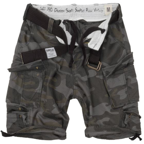 Surplus Division Shortsit - Black Camo