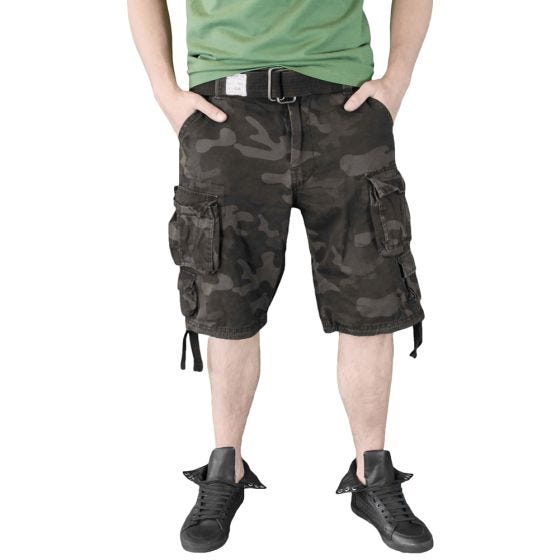 Surplus Division Shortsit - Black Camo