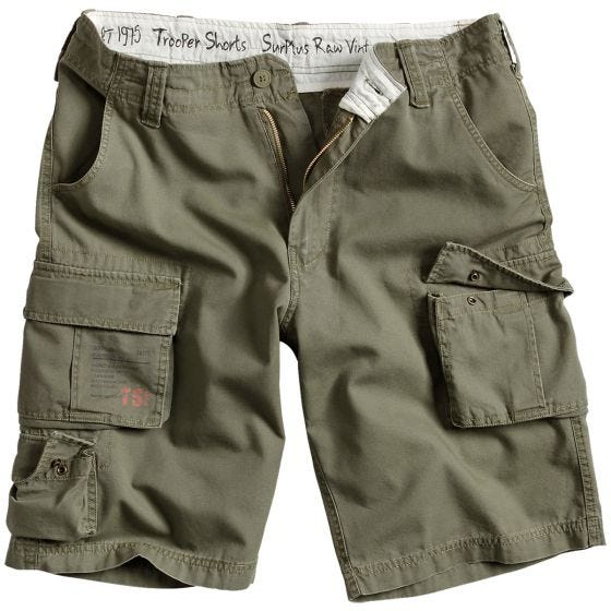 Surplus Trooper Shortsit - Oliivi Pesty