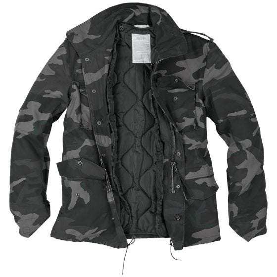Surplus US M65 Kenttätakki - Black Camo