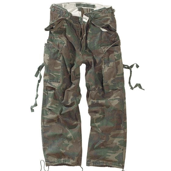 Surplus Vintage Fatigues Housut - Woodland