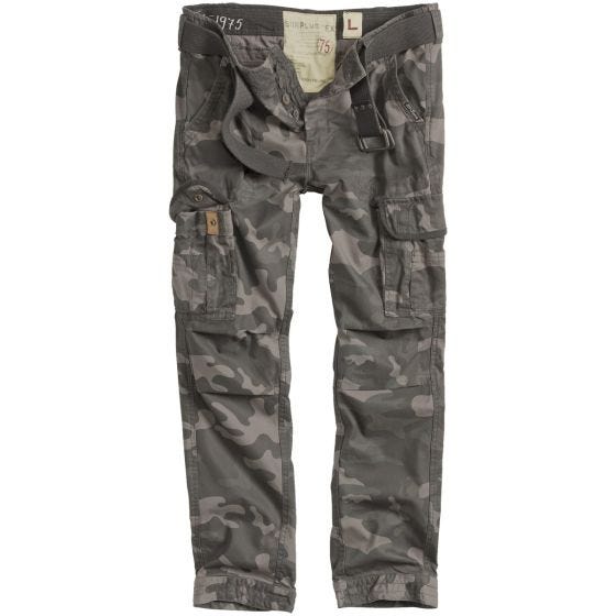 Surplus Premium Slimmy Housut - Black Camo