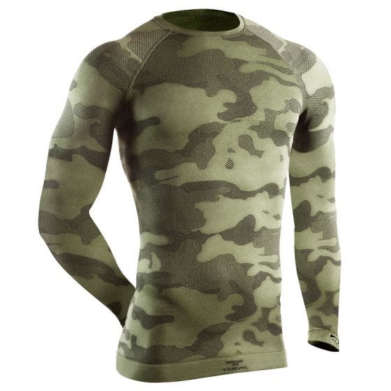 Tervel Optiline Tactical Pitkähihainen Paita - Military/Harmaa
