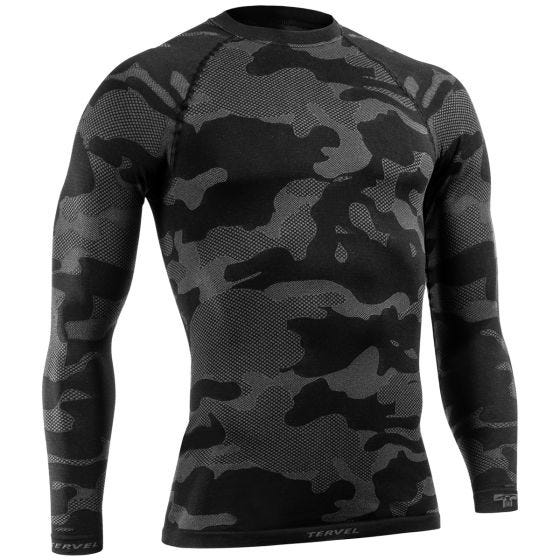 Tervel Optiline Light Tactical Pitkähihainen Paita - Musta/Harmaa
