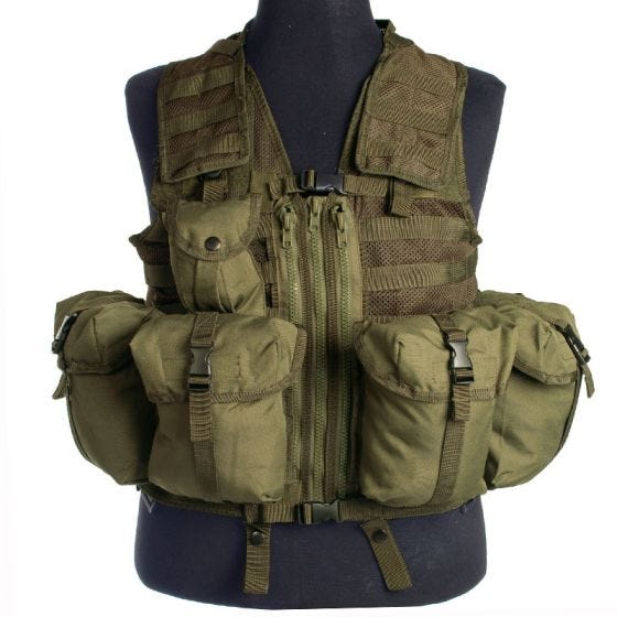Mil-Tec Modular System Taktinen Liivi - Oliivi